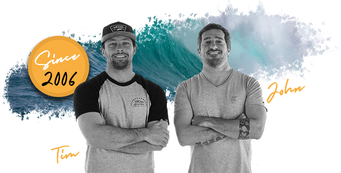 Tim Creignou et John Larcher Surf School Anglet